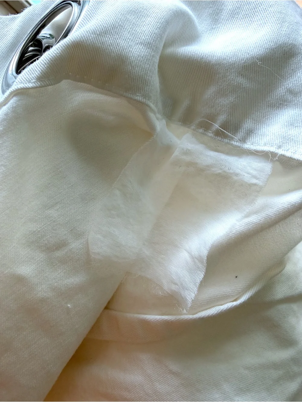 IKEA | Merete Room Darkening Curtains Pair White 57x98” Grommet Floor Length GUC